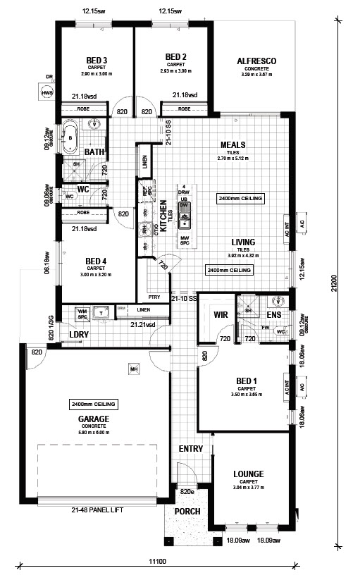 Single Storey 12m + Double Garage Type A No1 Property Guide